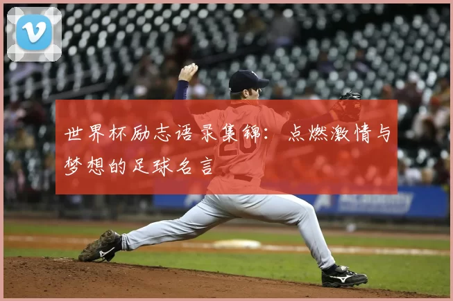 世界杯励志语录集锦:点燃激情与梦想的足球名言
